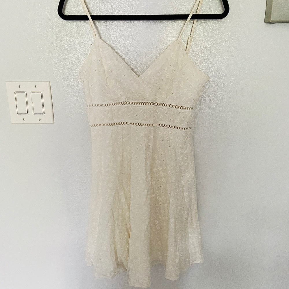 Cream Colored Eyelet Sundress from Francesca’s
